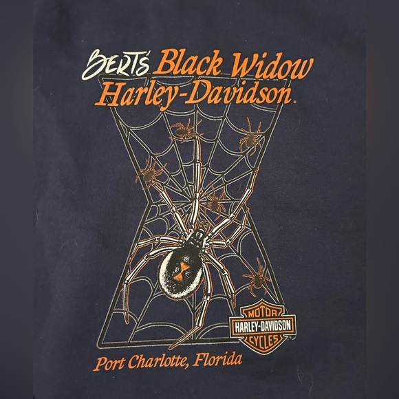 Harley Davidson Youth Dark Blue Zipper Hoodie Sweatshirt - Size 10Y - Picture 7 of 7